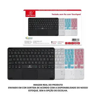 Teclado sem fio Bluetooth com touchpad — foto do produto