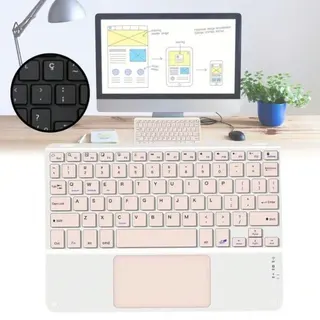 Teclado sem fio Bluetooth com touchpad — foto do produto