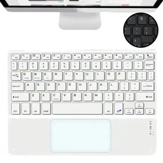 Teclado sem fio Bluetooth com touchpad — foto do produto